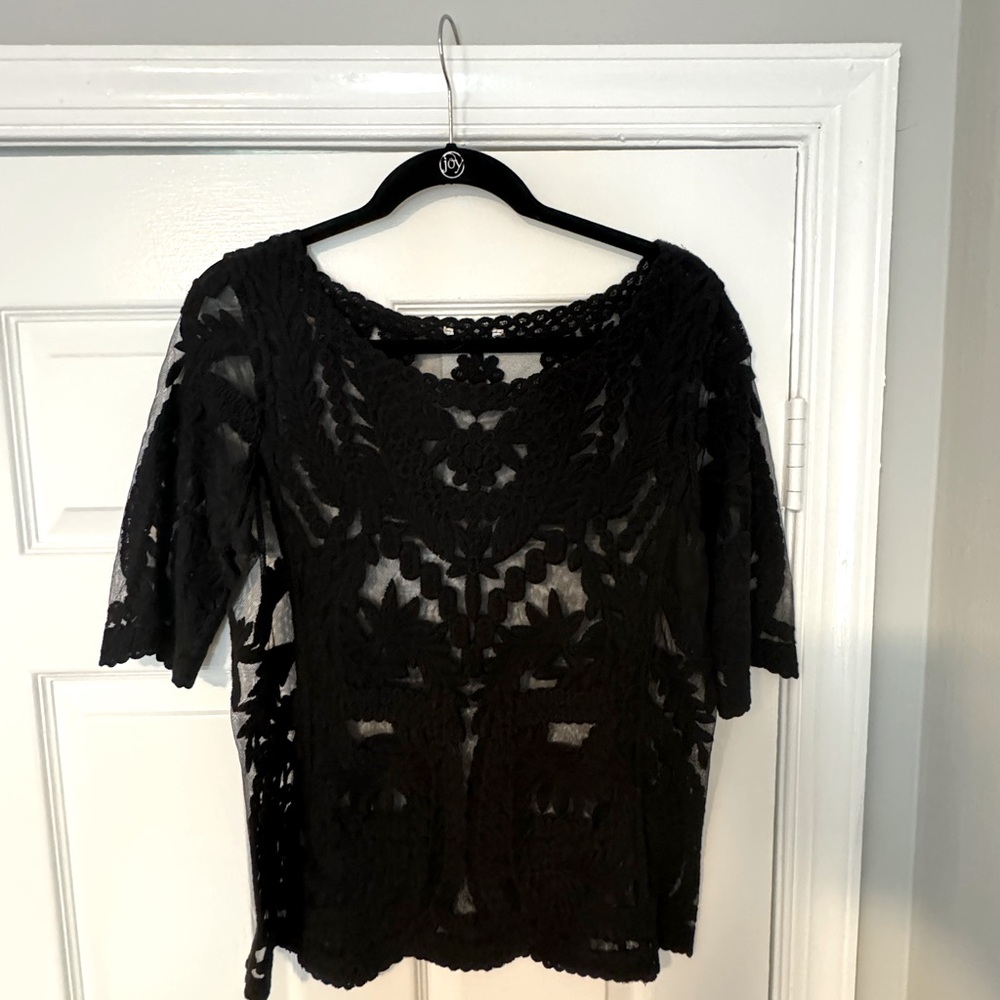Lace Top, Black